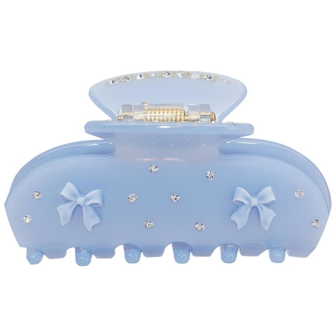 Sweetheart Hair Claw Clip in Blue Ribbon