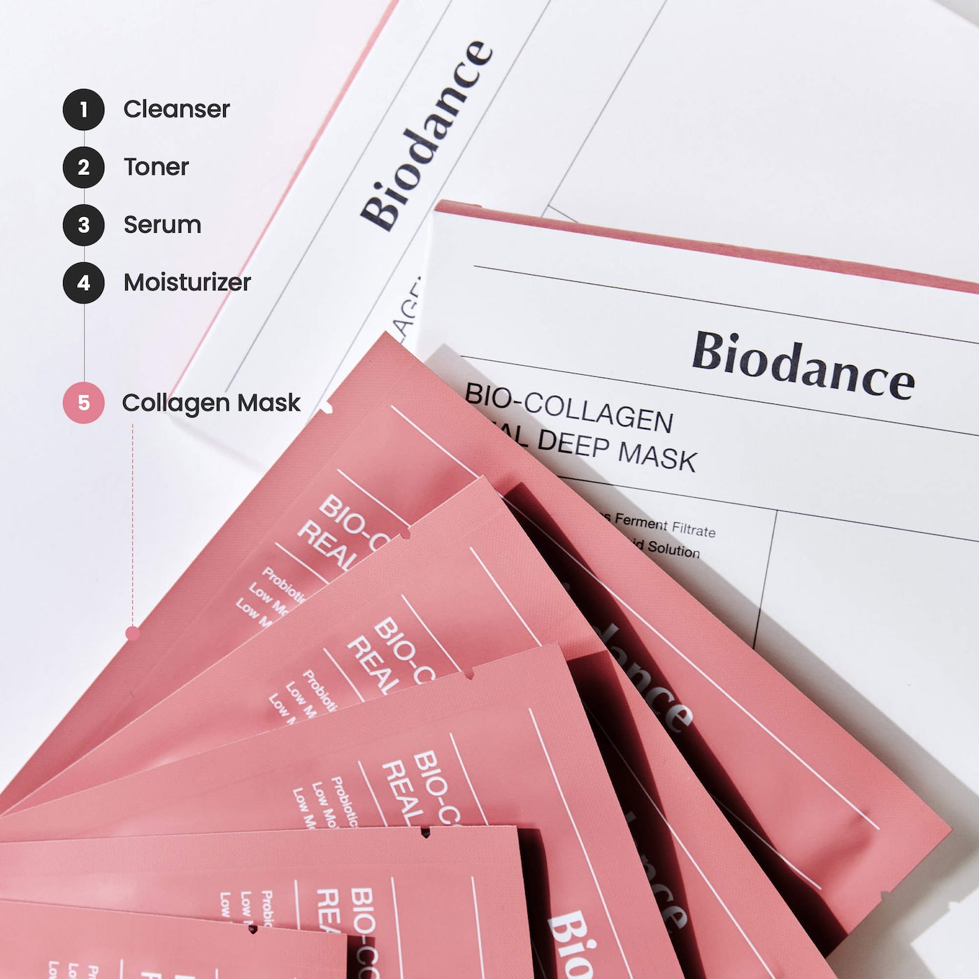 Bio Collagen Real Deep Mask for Pore Minimizing & Firming Care NudeFace Chile
