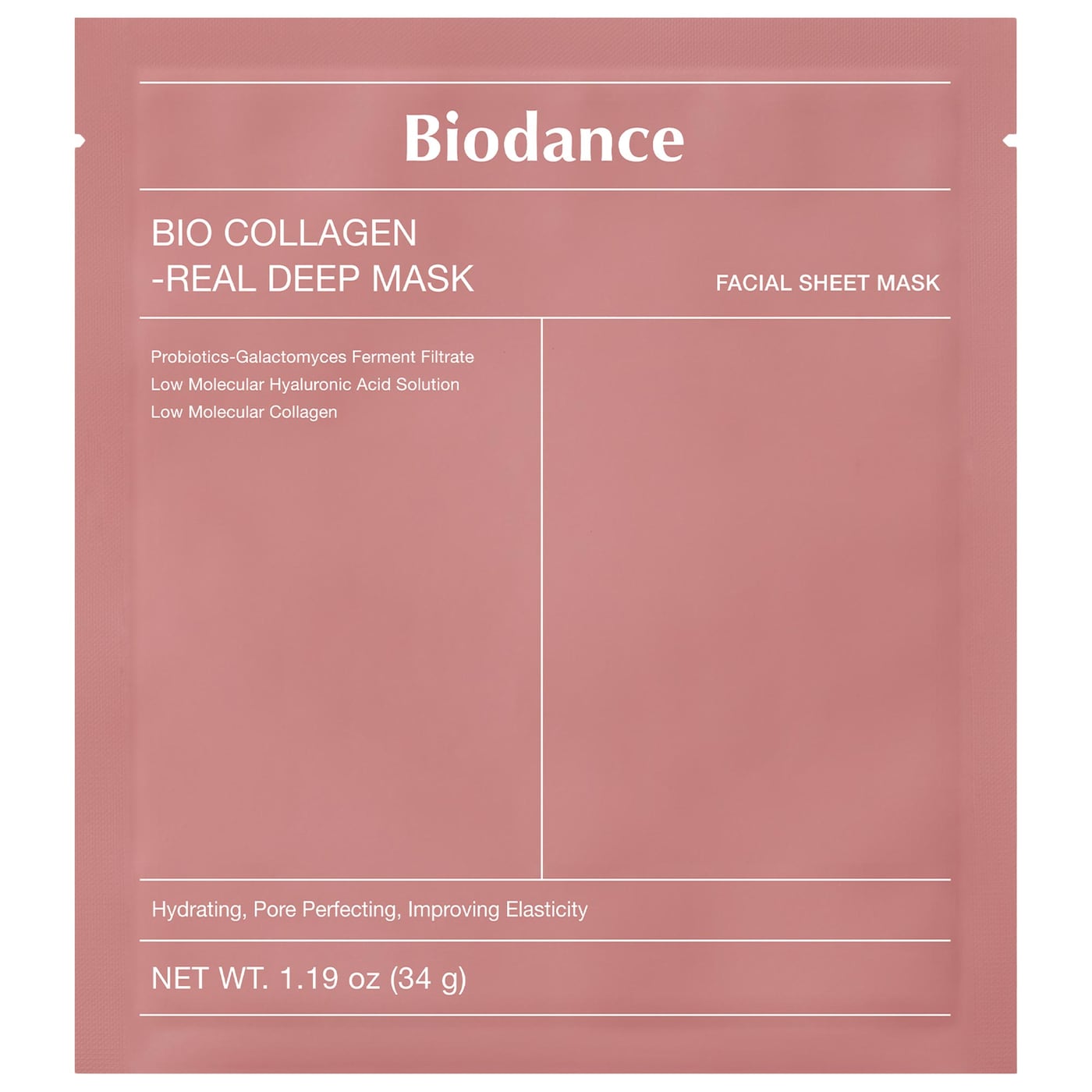 Bio Collagen Real Deep Mask for Pore Minimizing & Firming Care NudeFace Chile