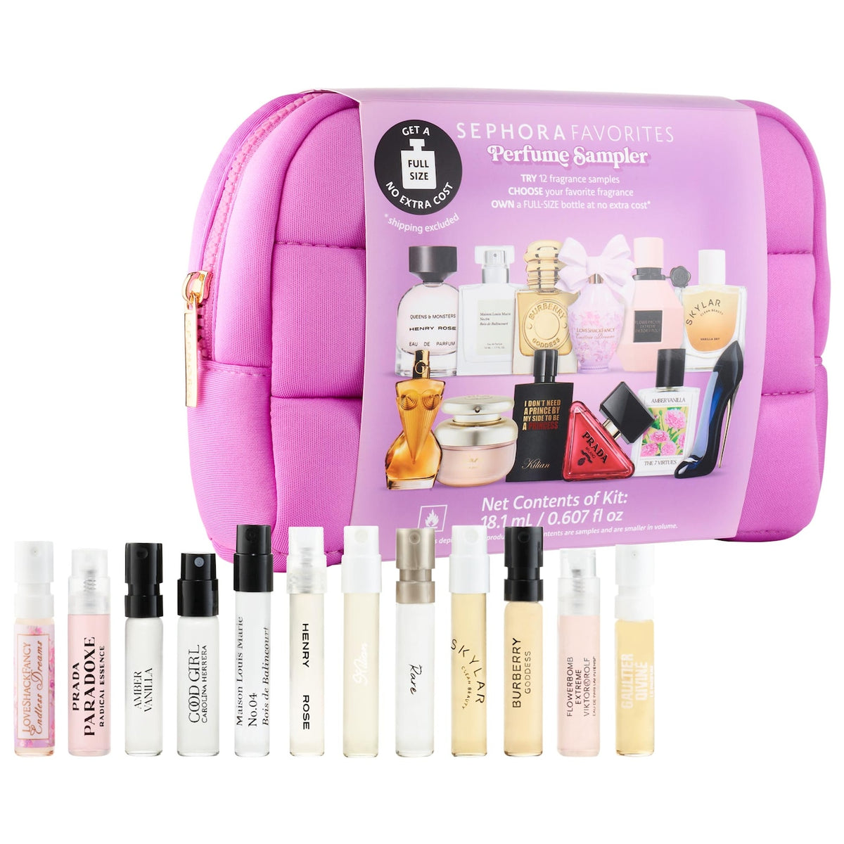 Perfume Sampler Set with Floral & Vanilla Perfumes NudeFace Chile