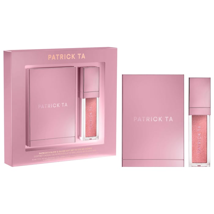 Patrick's Glow and Gloss Set: Major Headlines Blush Duo and Plumping Lip Gloss Makeup Gift Set