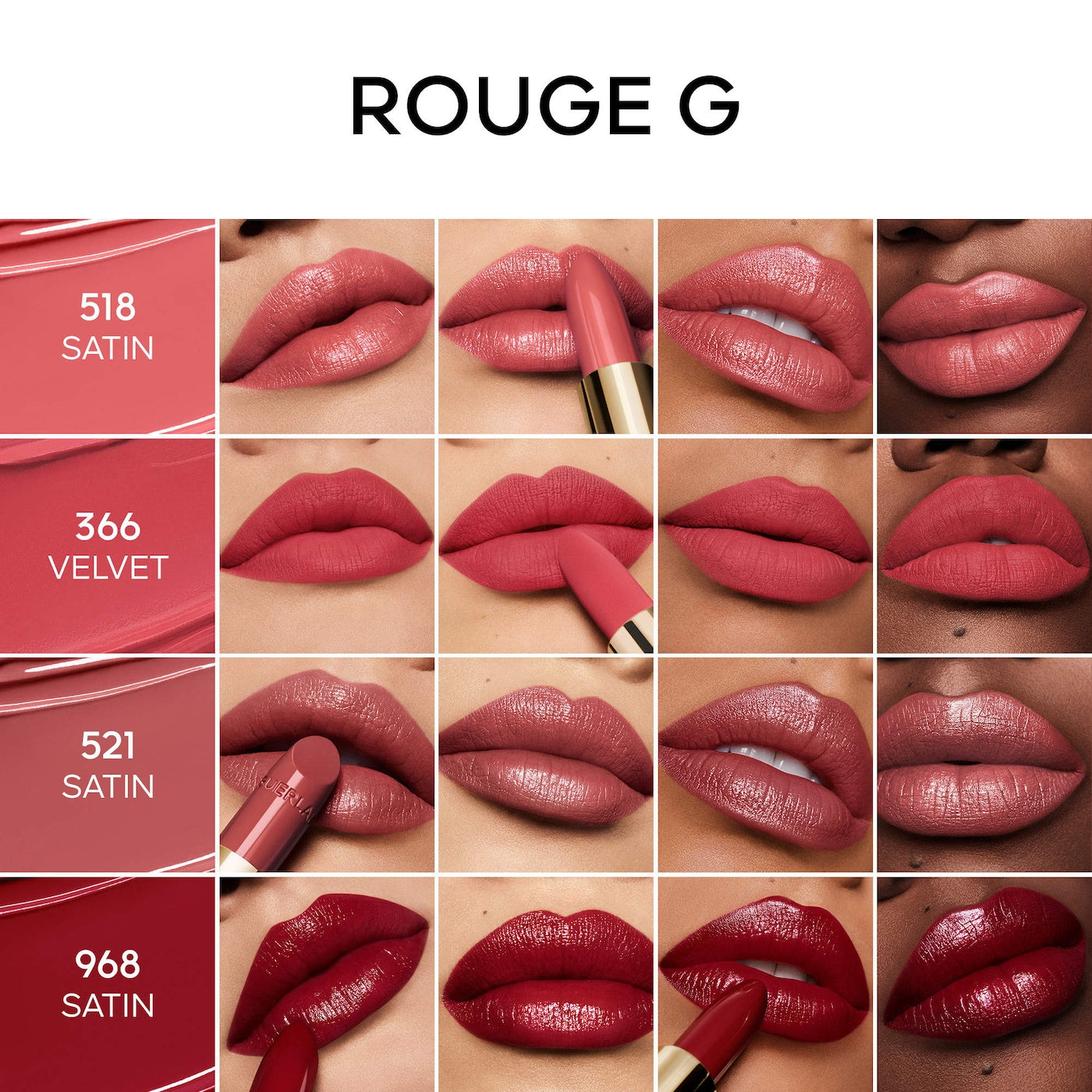 Rouge G Customizable Satin & Velvet Matte Lipstick