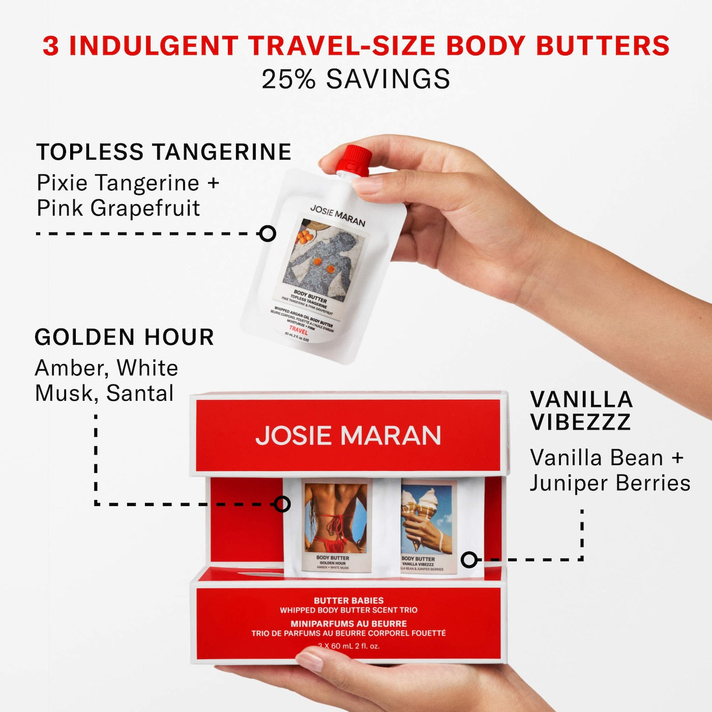 Butter Babies 3-Piece Body Butter Minis Kit NudeFace Chile