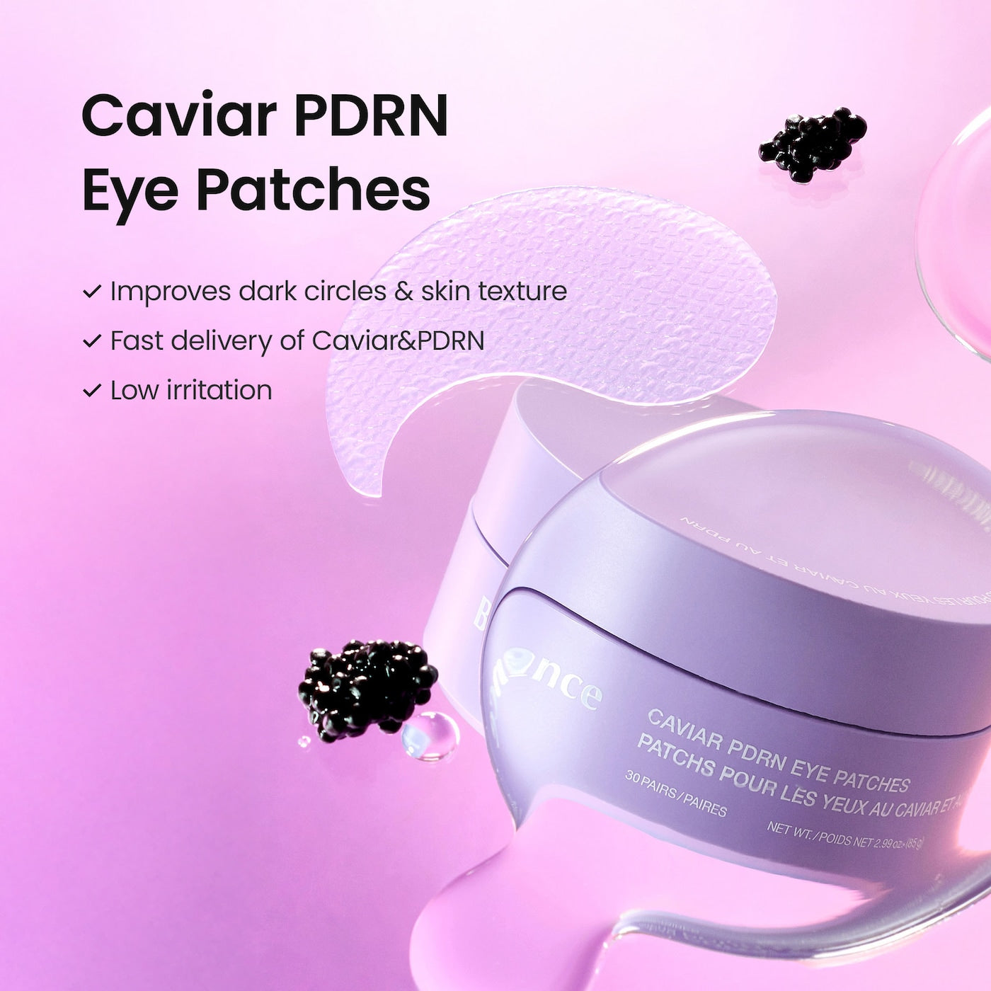 Biodance Caviar PDRN Eye Patches NudeFace Chile
