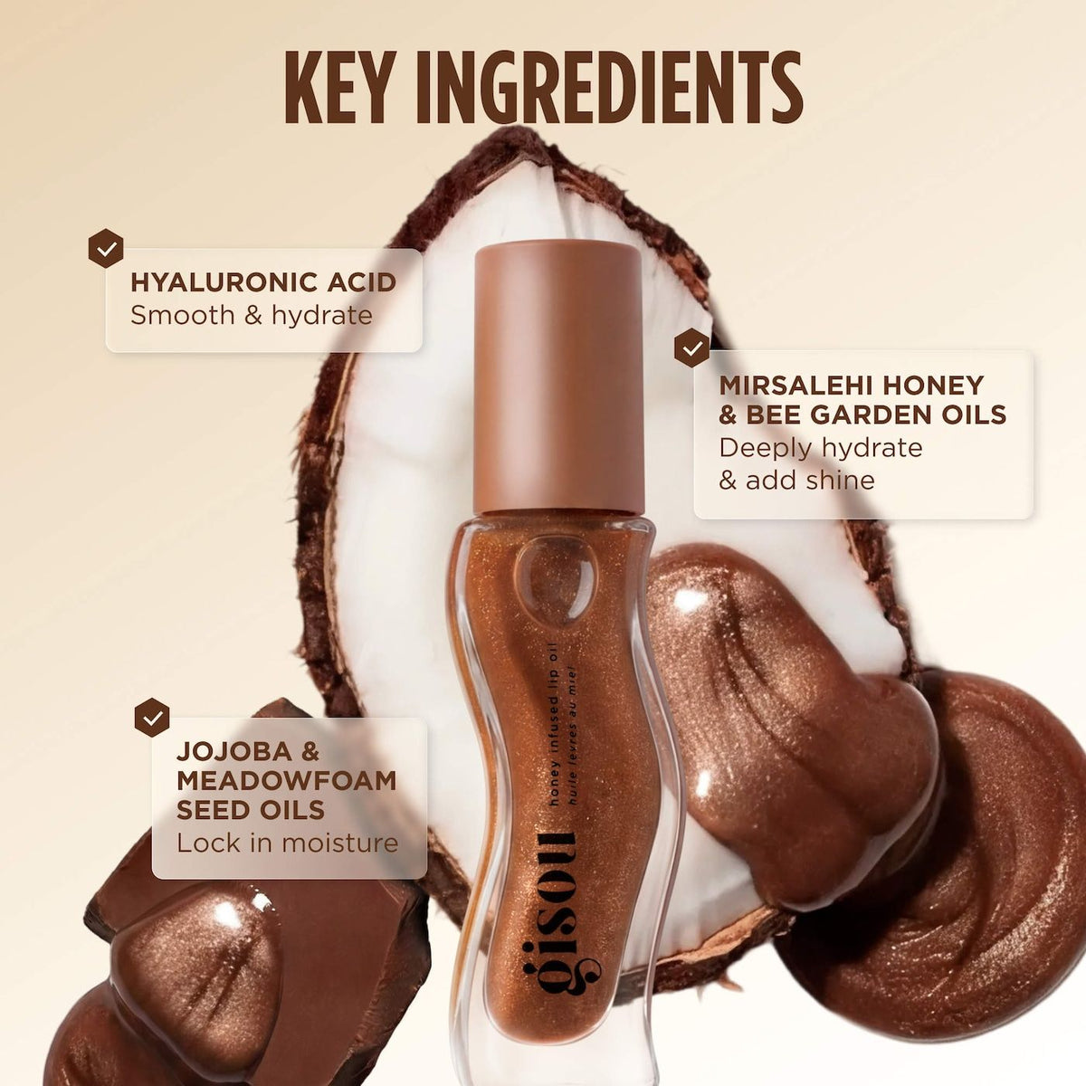 Honey Infused Lip Oil NudeFace Chile