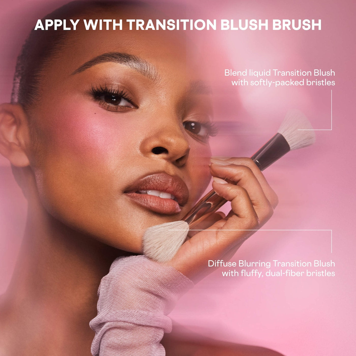 Dual Ended Transition Blush Brush NudeFace Chile