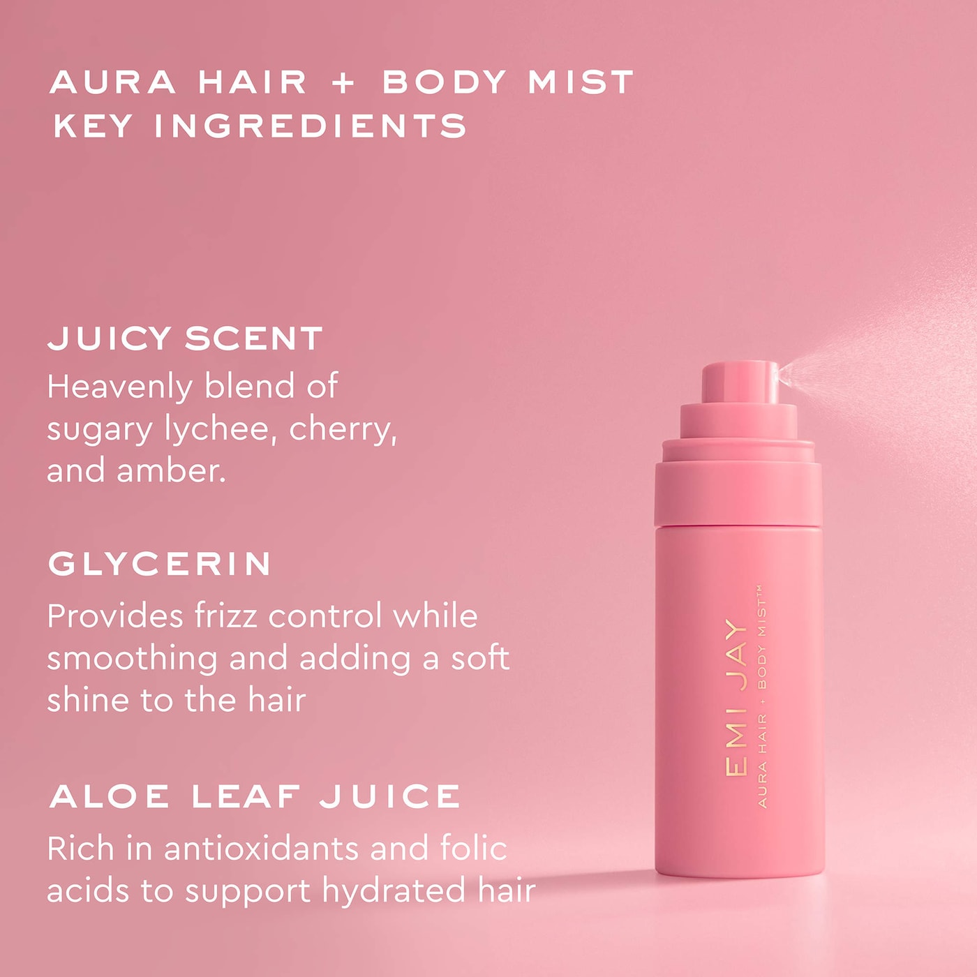 Aura Hair & Body Fragrance Mist NudeFace Chile