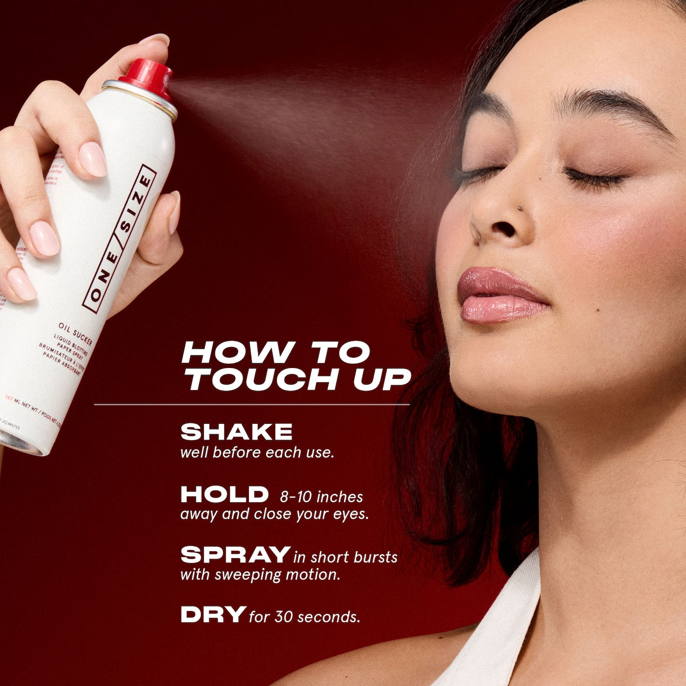 Oil Sucker Liquid Blotting Paper Touch Up Spray