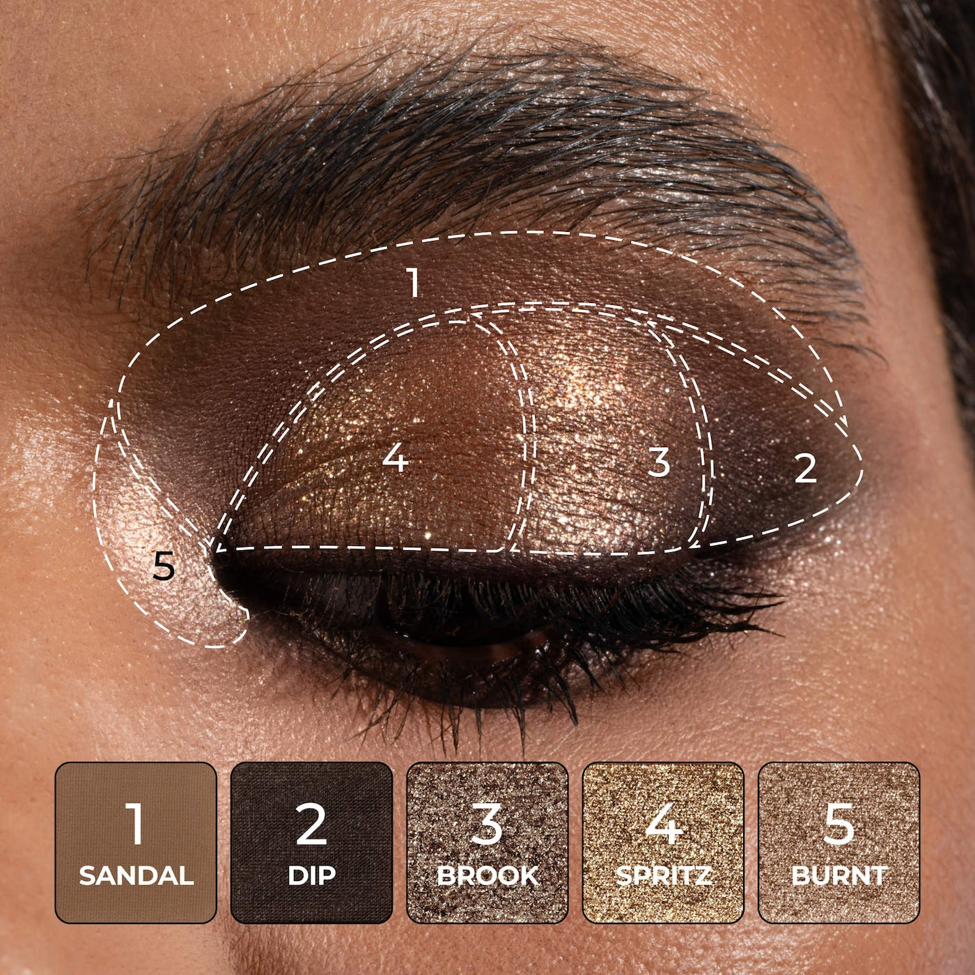 Tan Eyeshadow Palette NudeFace Chile