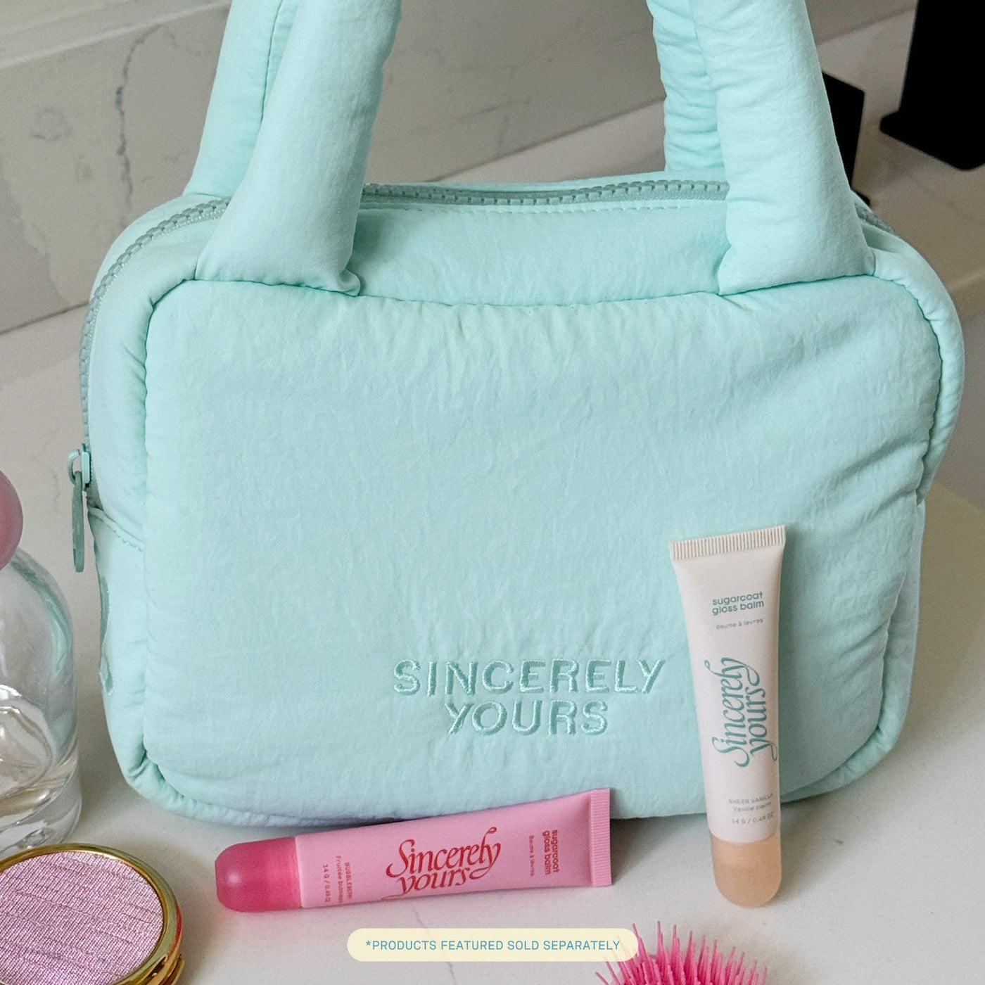 Sincerely Yours Blue Cloud Case Travel Bag