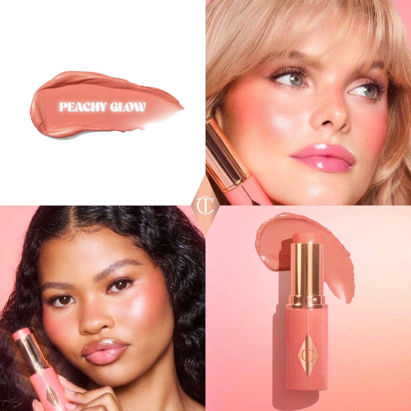 Mini Unreal Lip + Cheek Glow Blush Stick with Hyaluronic Acid NudeFace Chile