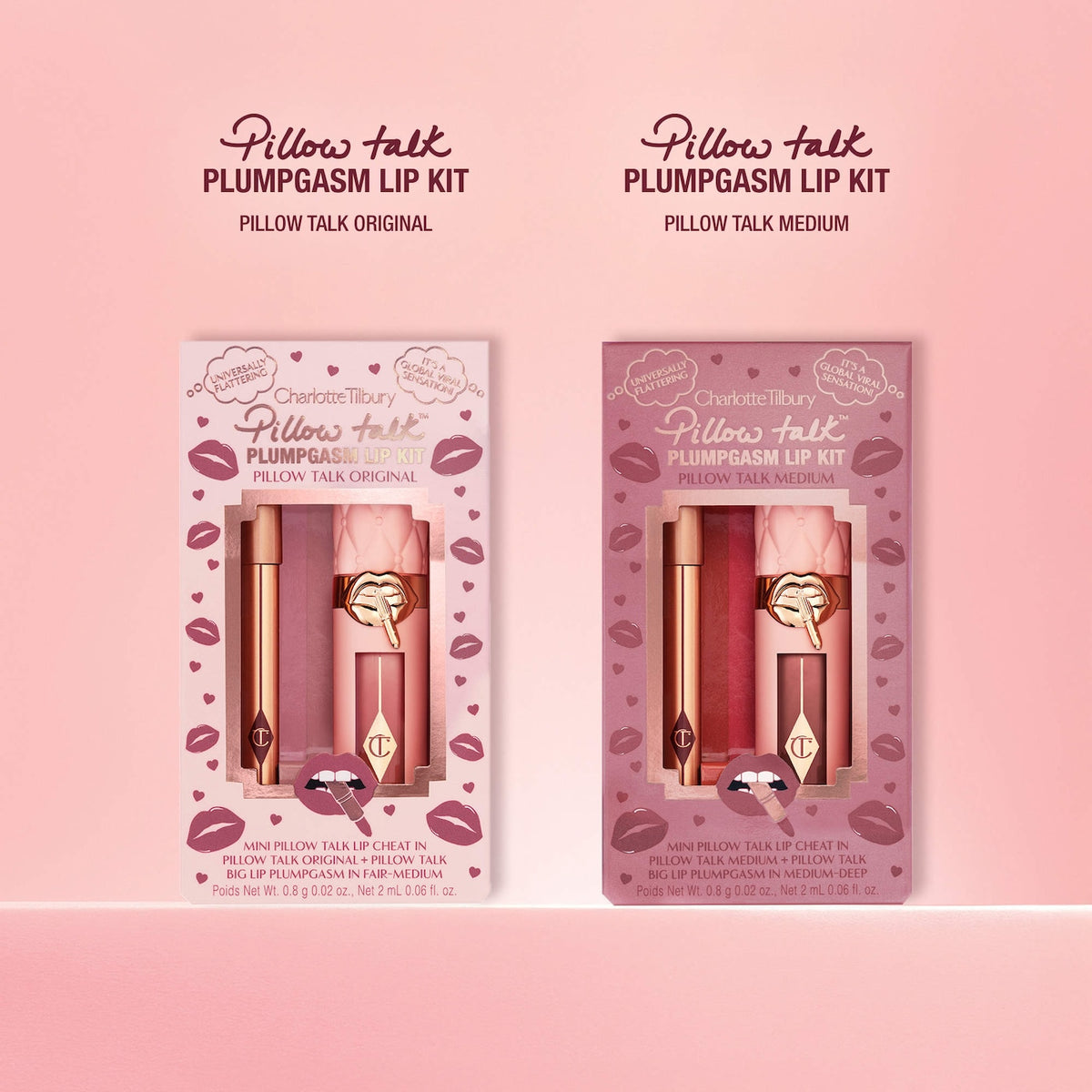 Mini Pillow Talk Plumpgasm Lip Liner and Lip Gloss Set NudeFace Chile