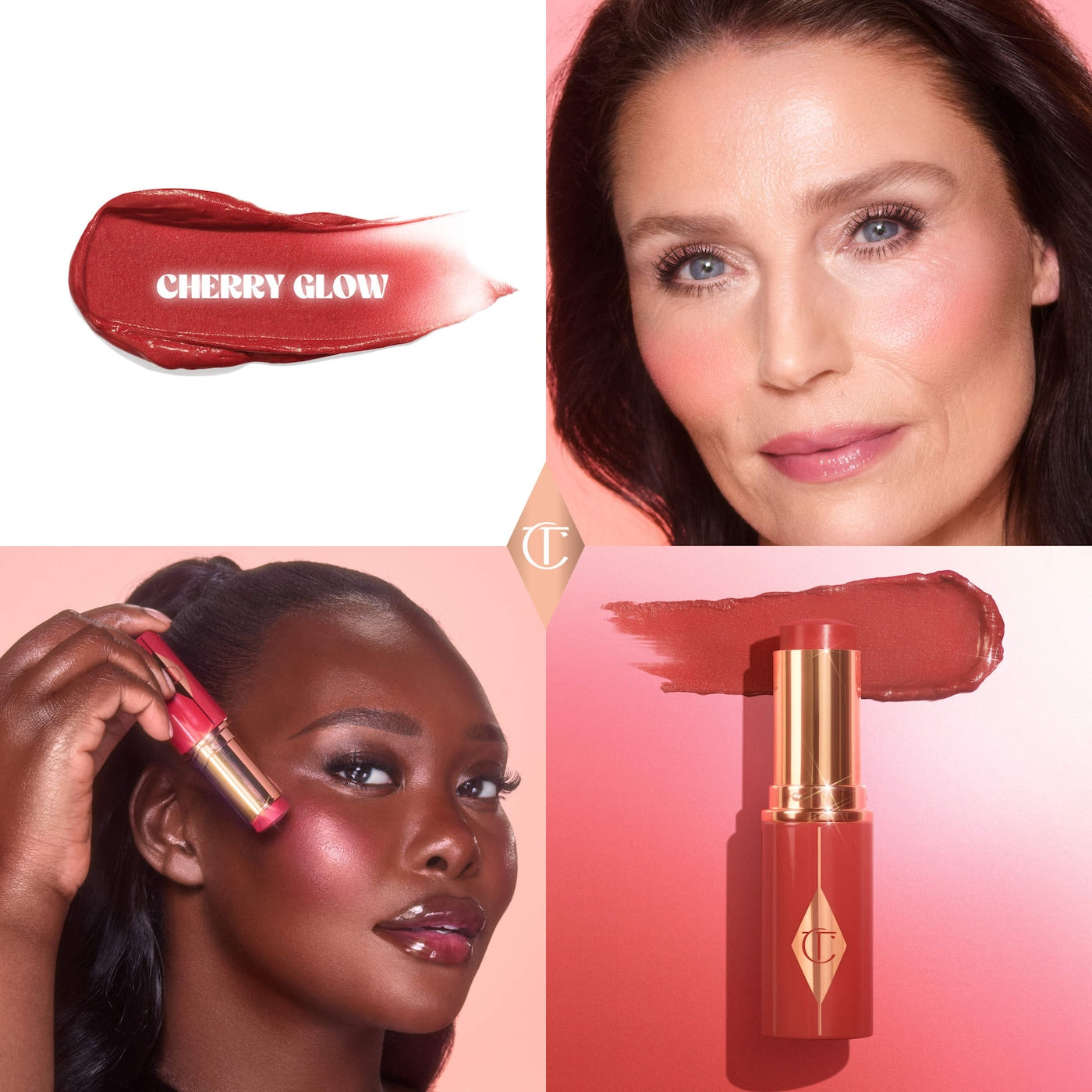 Mini Unreal Lip + Cheek Glow Blush Stick with Hyaluronic Acid NudeFace Chile