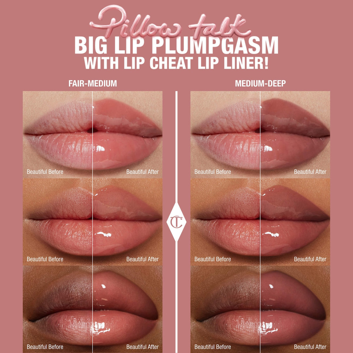 Mini Pillow Talk Plumpgasm Lip Liner and Lip Gloss Set NudeFace Chile