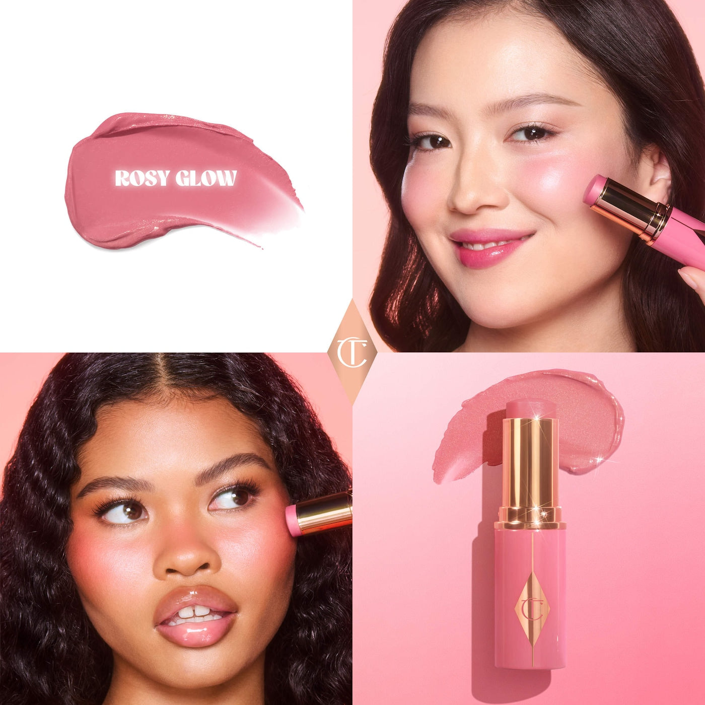Mini Unreal Lip + Cheek Glow Blush Stick with Hyaluronic Acid NudeFace Chile