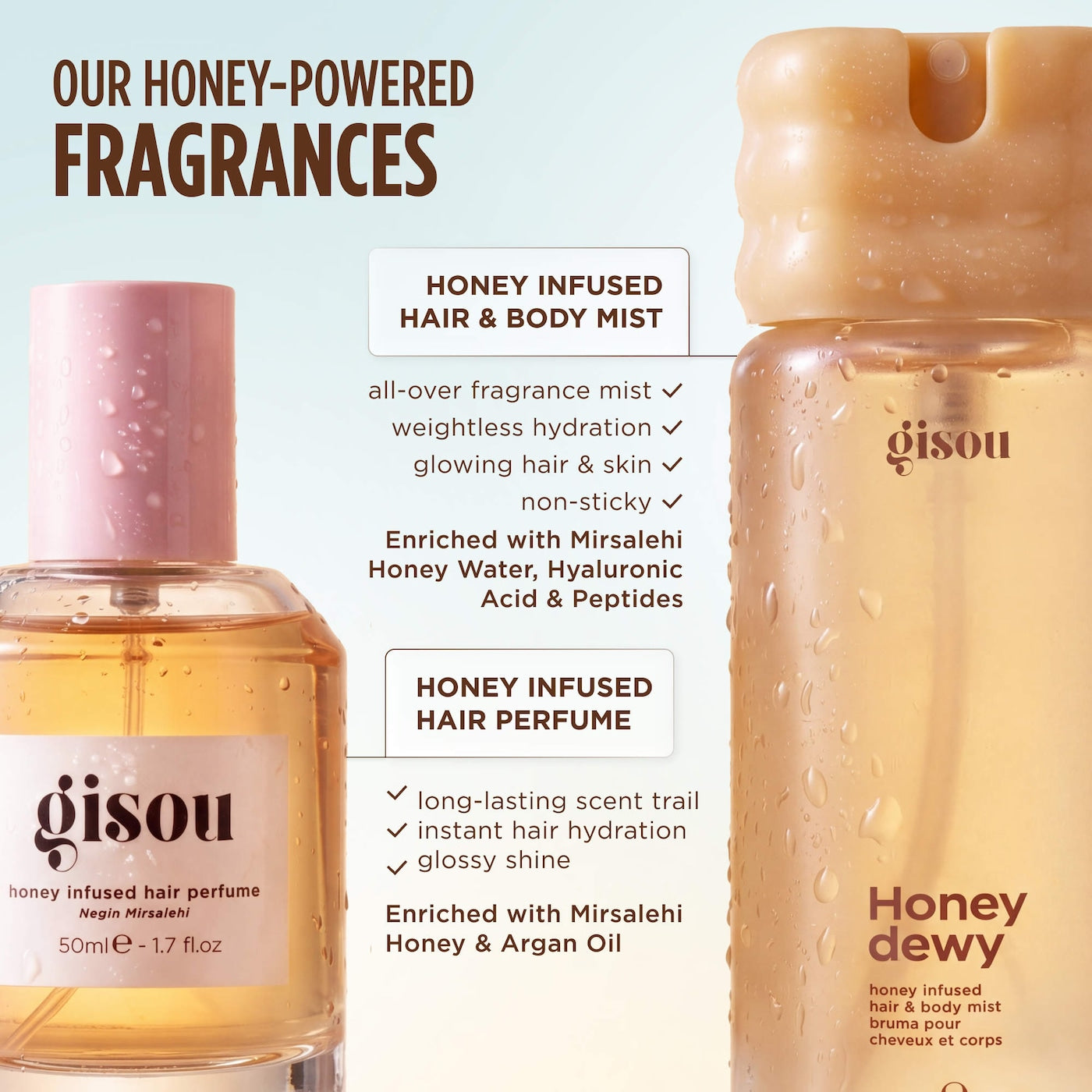 Honey Dewy Honey Infused Hair & Body Mist NudeFace Chile