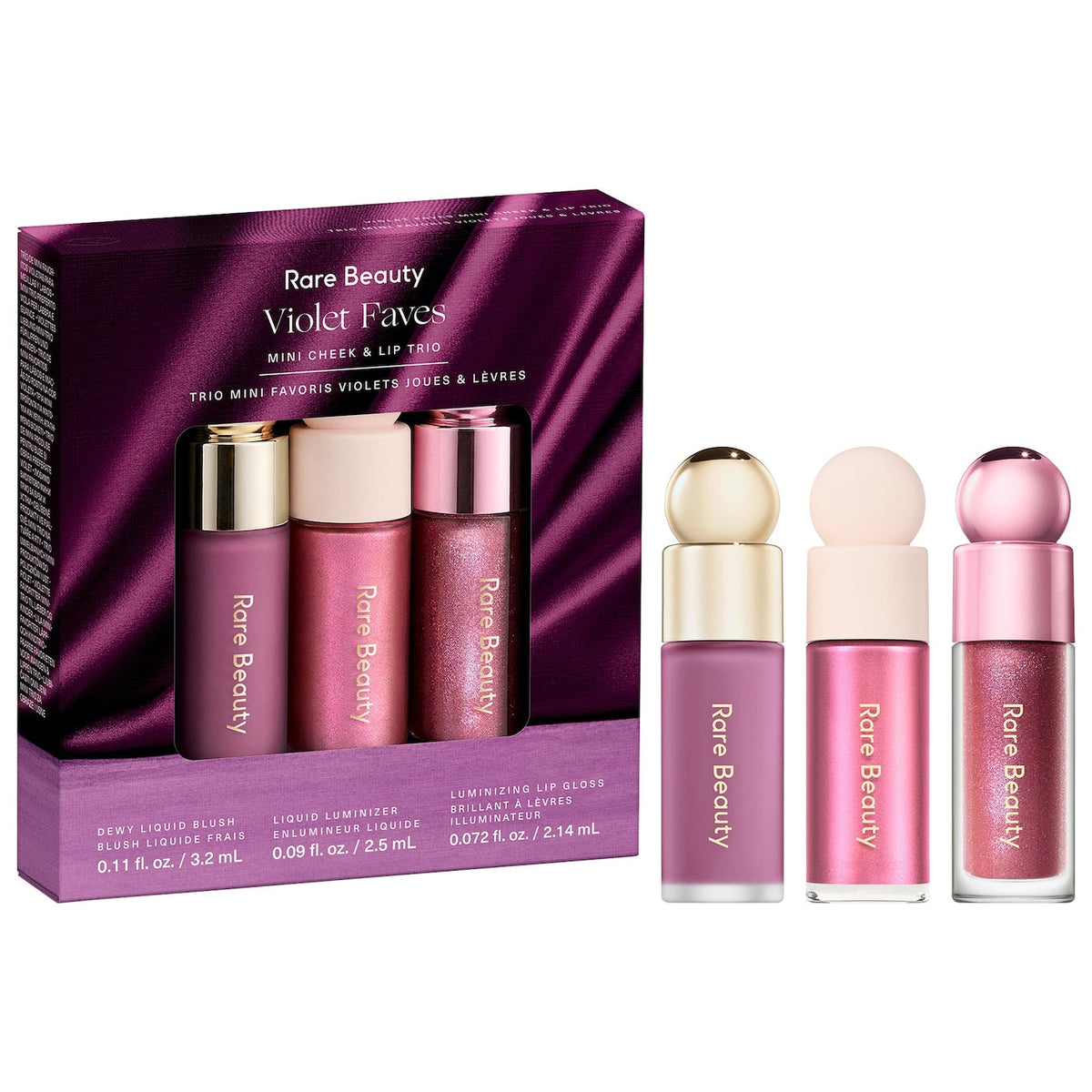 Violet Faves Mini Cheek and Lip Trio NudeFace Chile