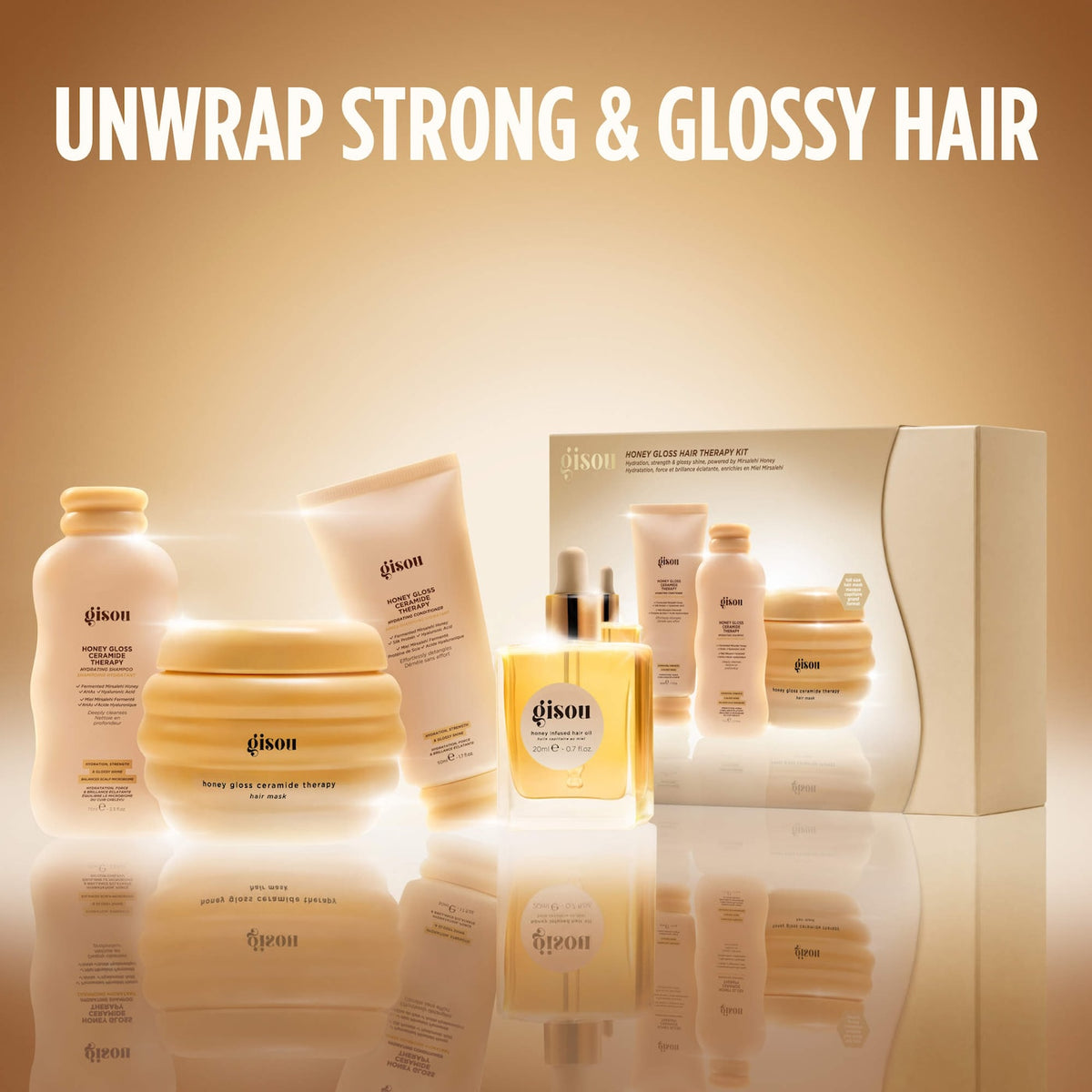Honey Gloss Hair Therapy Set NudeFace Chile
