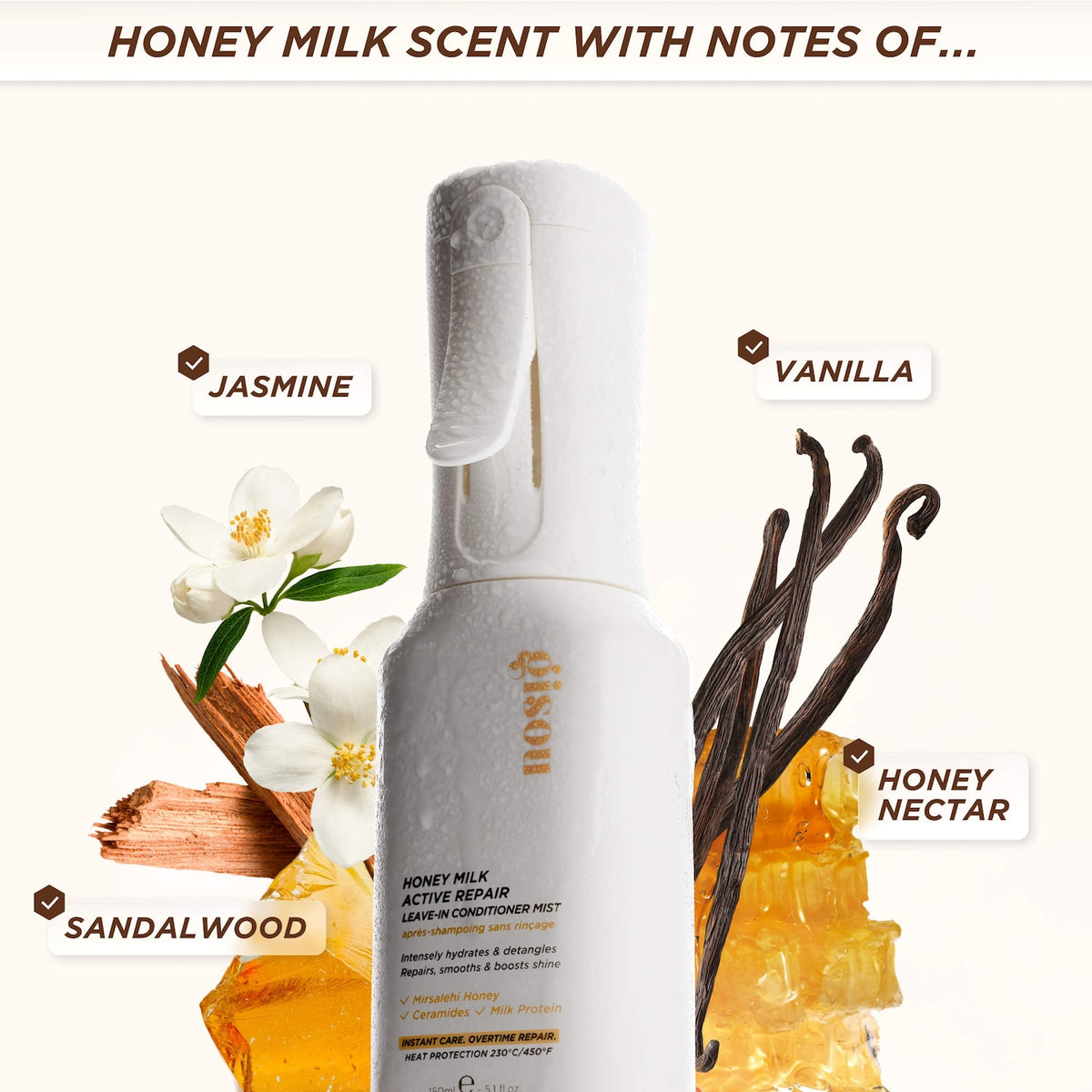 Mini Honey Milk Active Repair Leave In Conditioner Mist NudeFace Chile