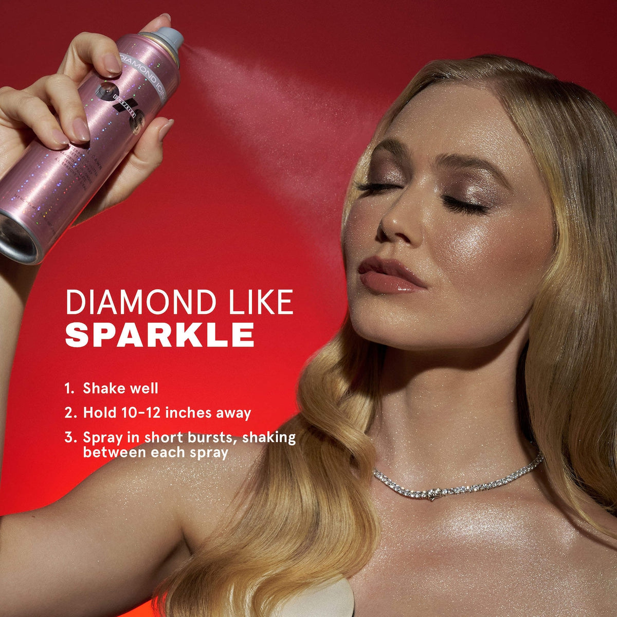 On 'Til Dawn Diamond Icing Glitter Waterproof Setting Spray NudeFace Chile