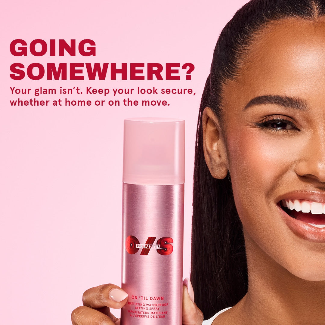 On 'Til Dawn Mattifying Waterproof Setting Spray Big & Bitty Duo NudeFace Chile