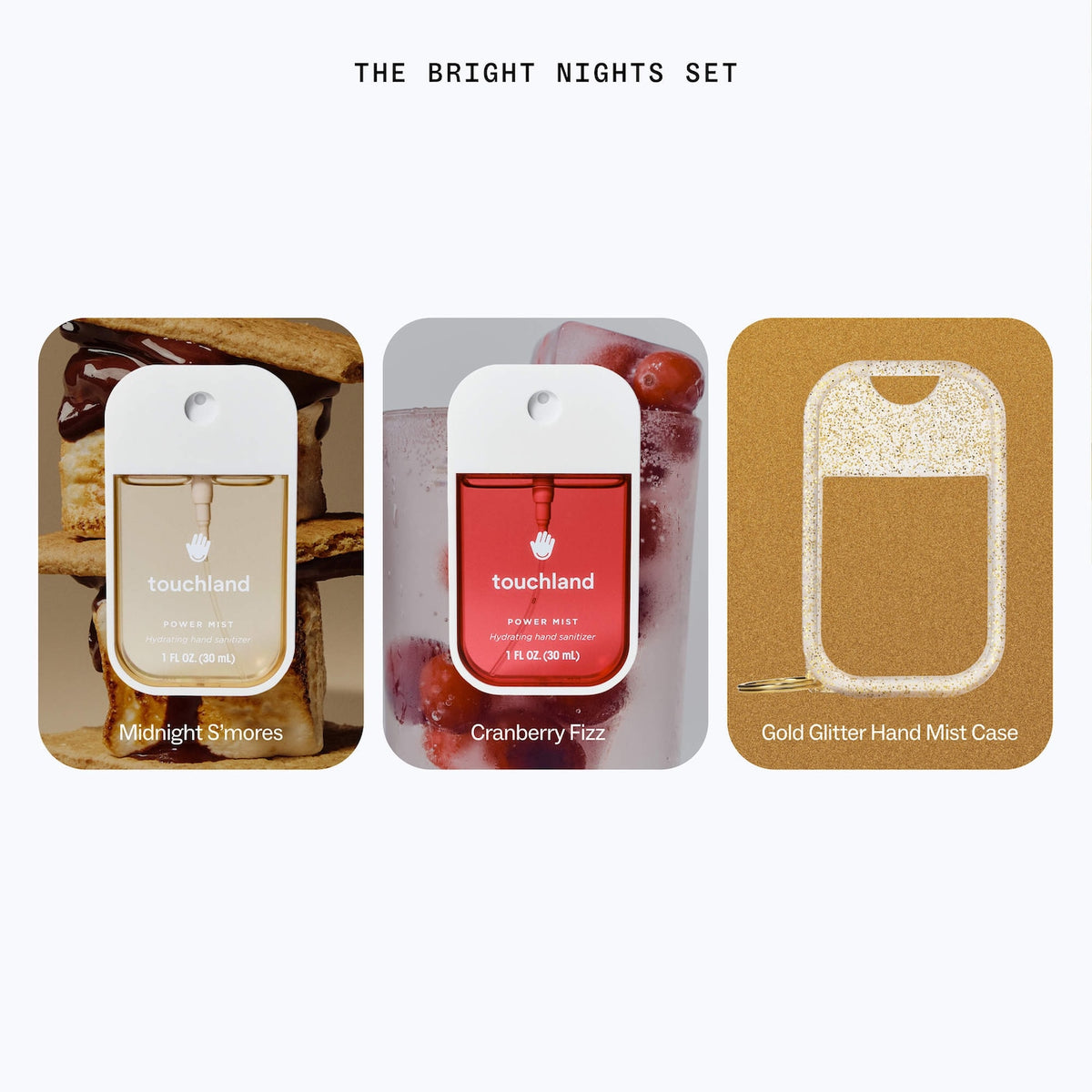 Special Edition Bright Nights Hand Sanitizer 2-Pack + Case NudeFace Chile