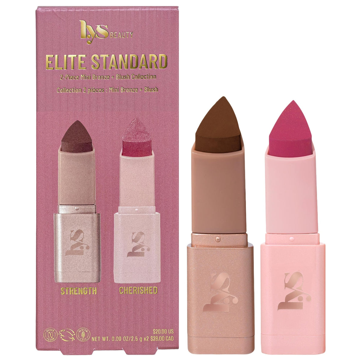 Mini Elite Standard 2-piece Bronze + Blush Collection NudeFace Chile