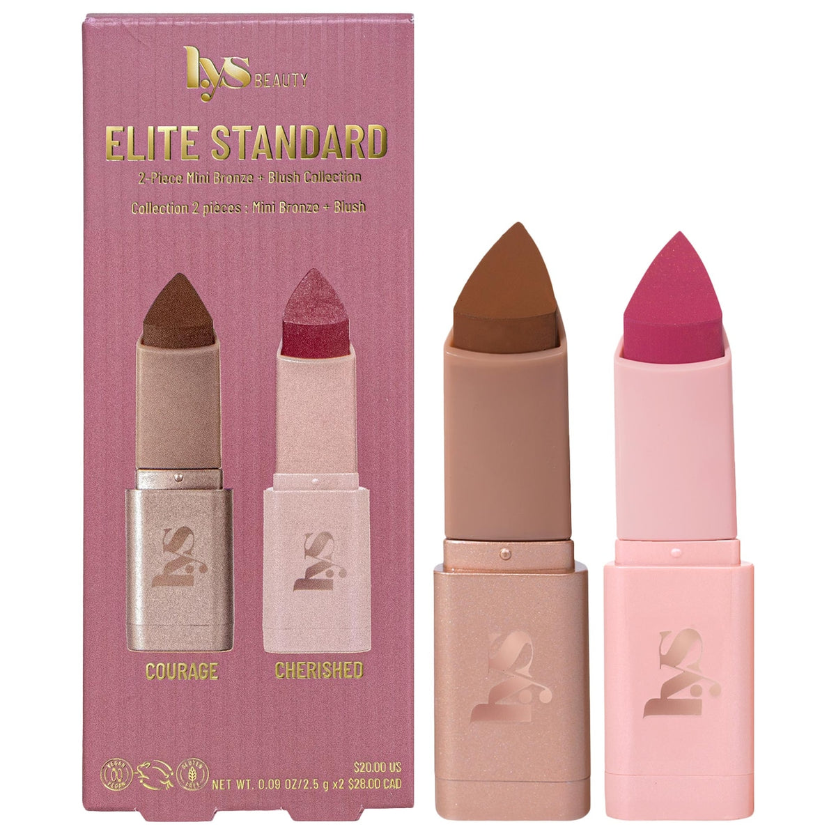 Mini Elite Standard 2-piece Bronze + Blush Collection NudeFace Chile