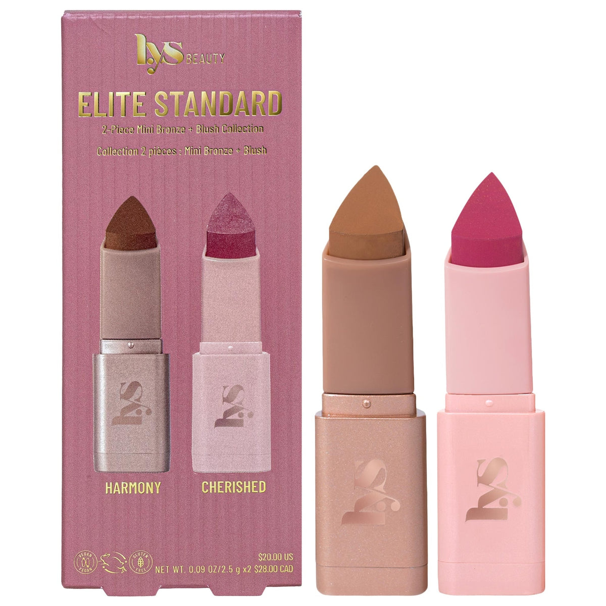 Mini Elite Standard 2-piece Bronze + Blush Collection NudeFace Chile