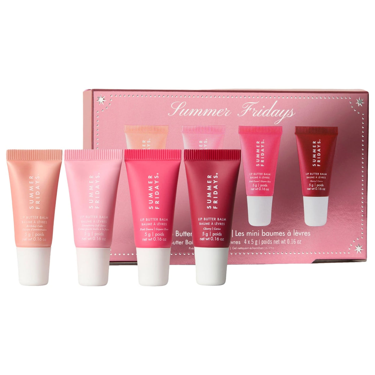 The Lip Butter Balm Minis - Pink Set NudeFace Chile