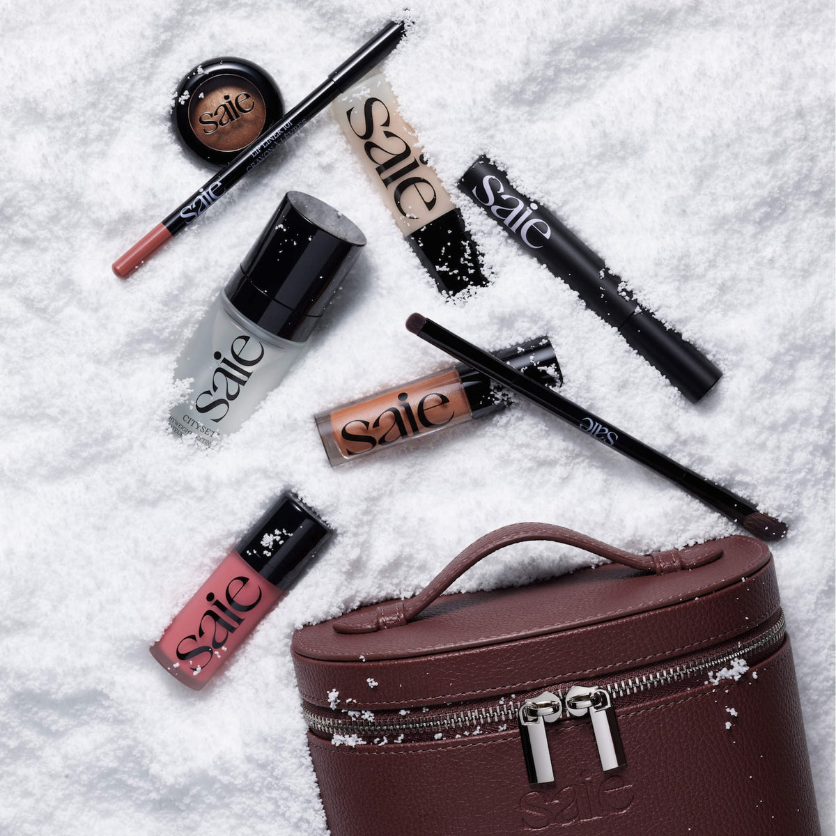 Best of Saie Mini Vanity Case Vault NudeFace Chile