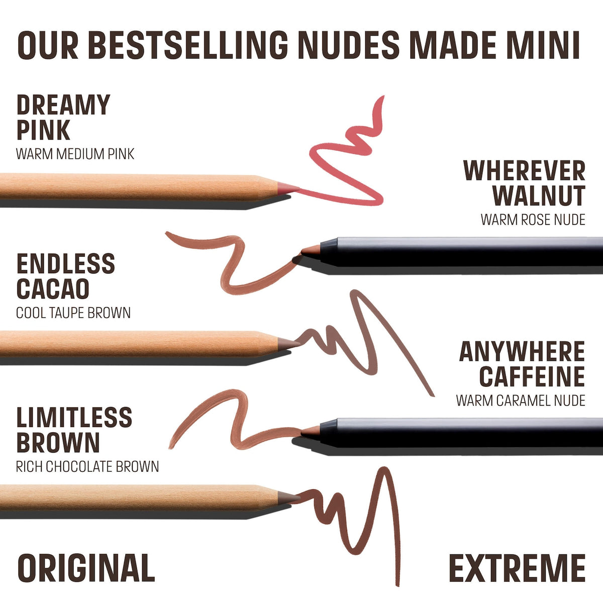 Mini Artist Color Pencil Lip Liner Set NudeFace Chile
