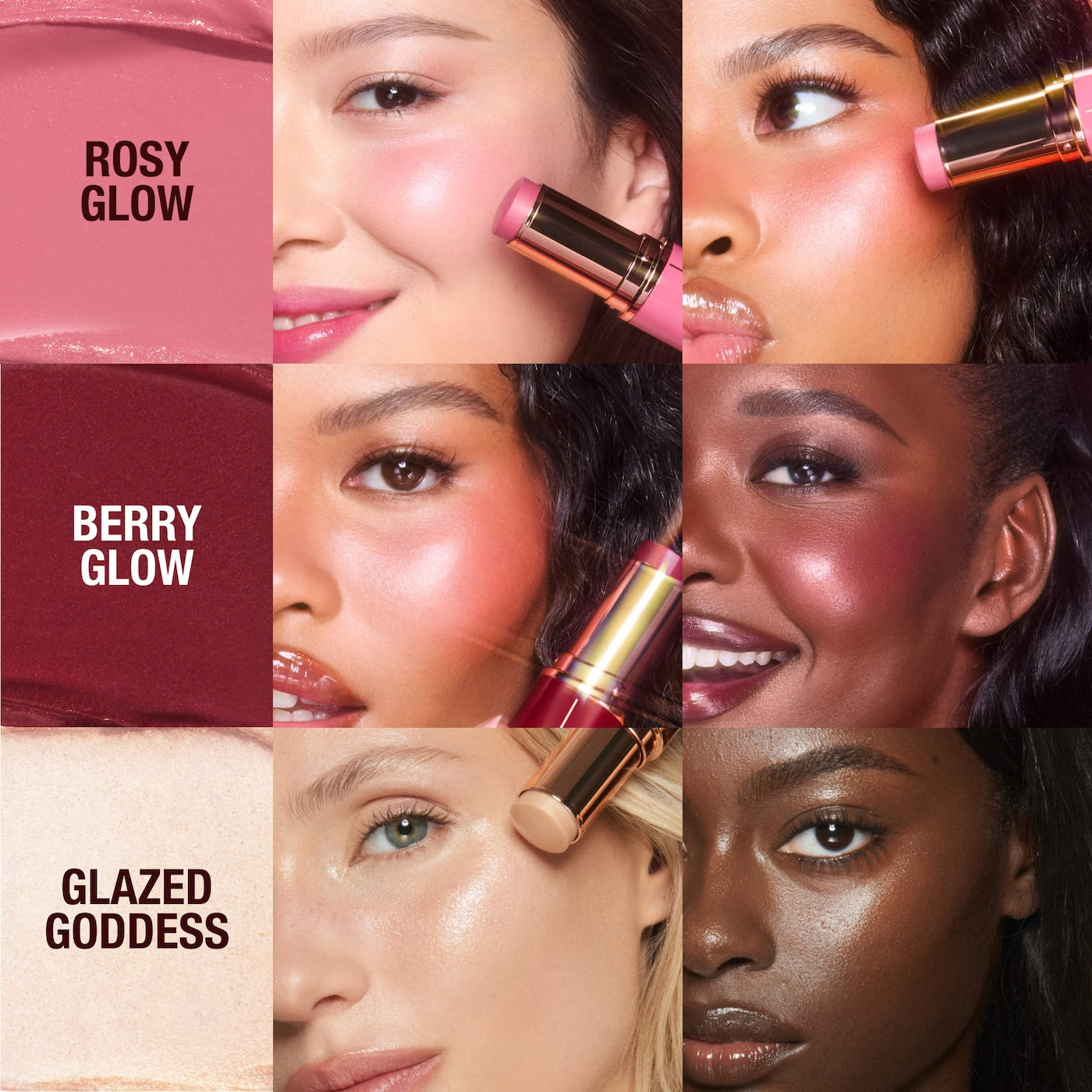 Mini Unreal Blush + Glow Trio NudeFace Chile