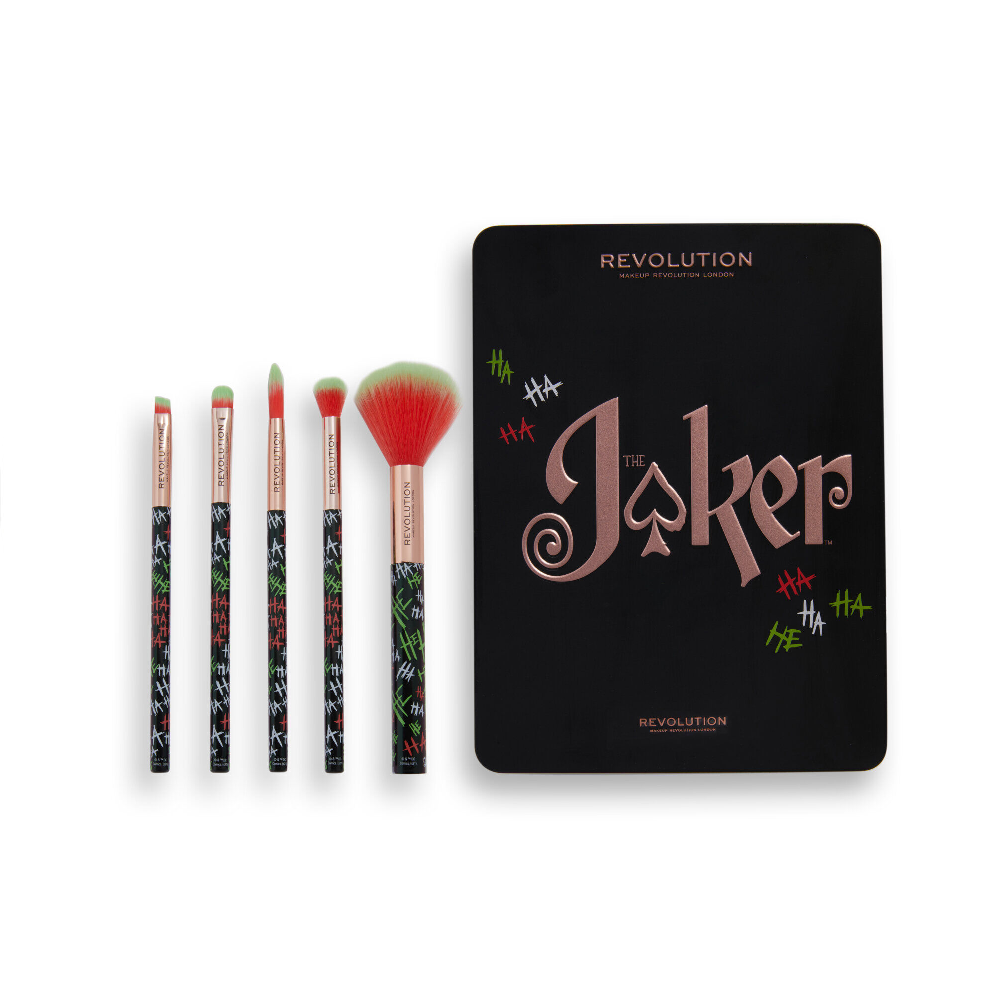The Joker™ X Makeup Revolution Put on a Happy Face Brush Set - NudeFace Chile