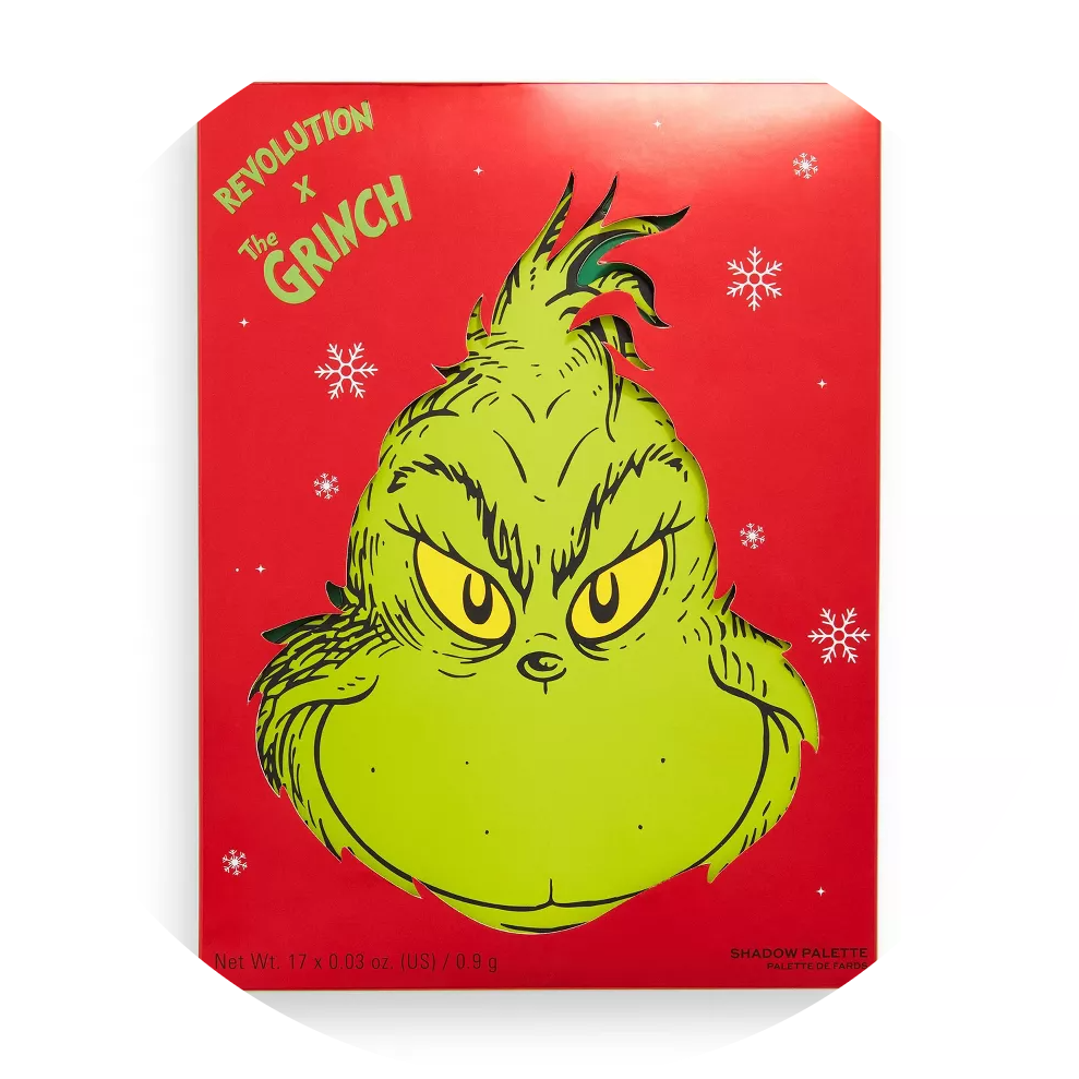 The Grinch x Makeup Revolution The Grinch Shadow Palette - NudeFace Chile