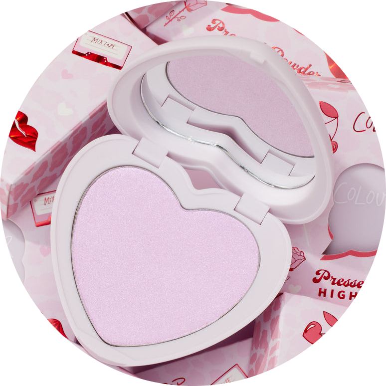 Heart Pressed Powder Highlighter NudeFace Chile