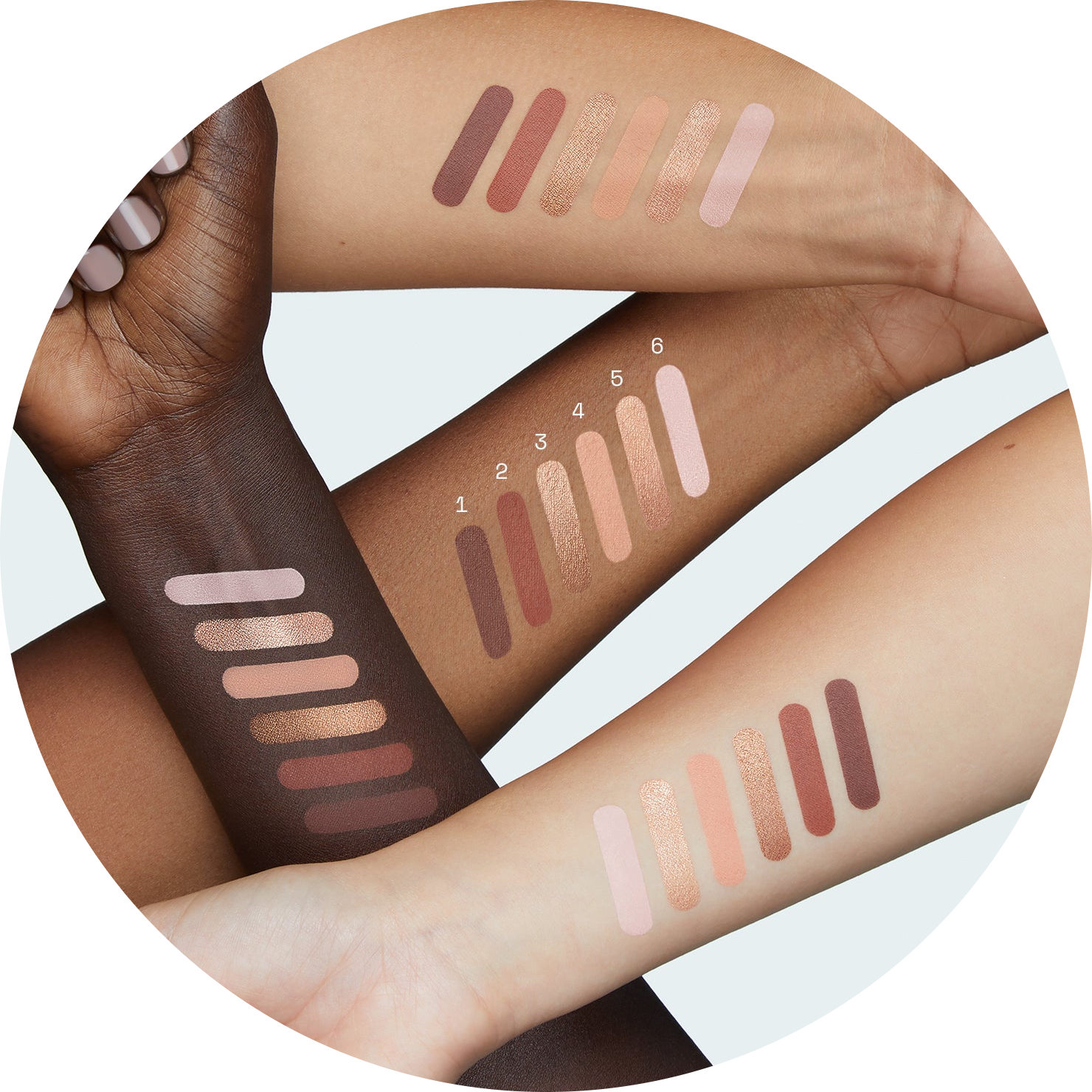 midnight shadows eyeshadow palette NudeFace Chile