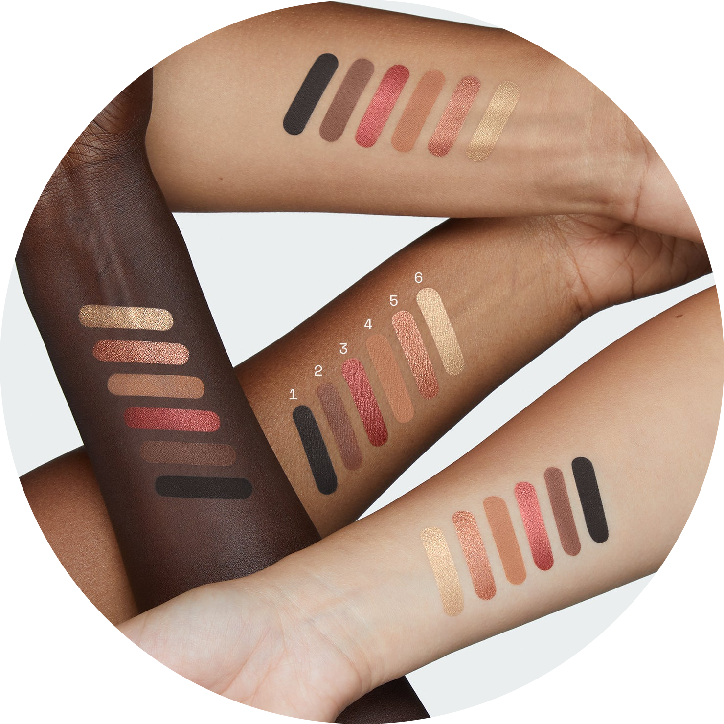 midnight shadows eyeshadow palette NudeFace Chile