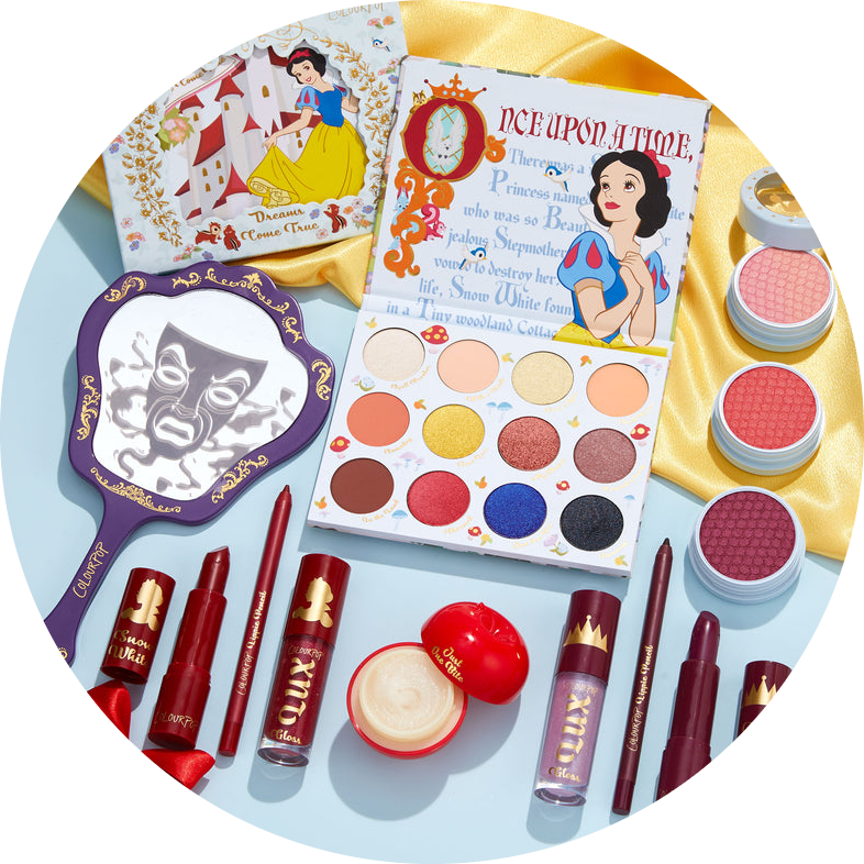 Snow White x Colourpop Collection full set NudeFace Chile