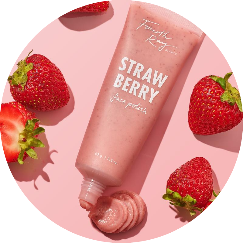 Strawberry face polish - NudeFace Chile