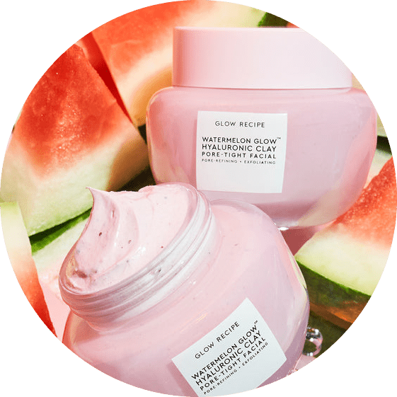 Watermelon Glow Hyaluronic Clay Pote-Tight Facial - NudeFace Chile