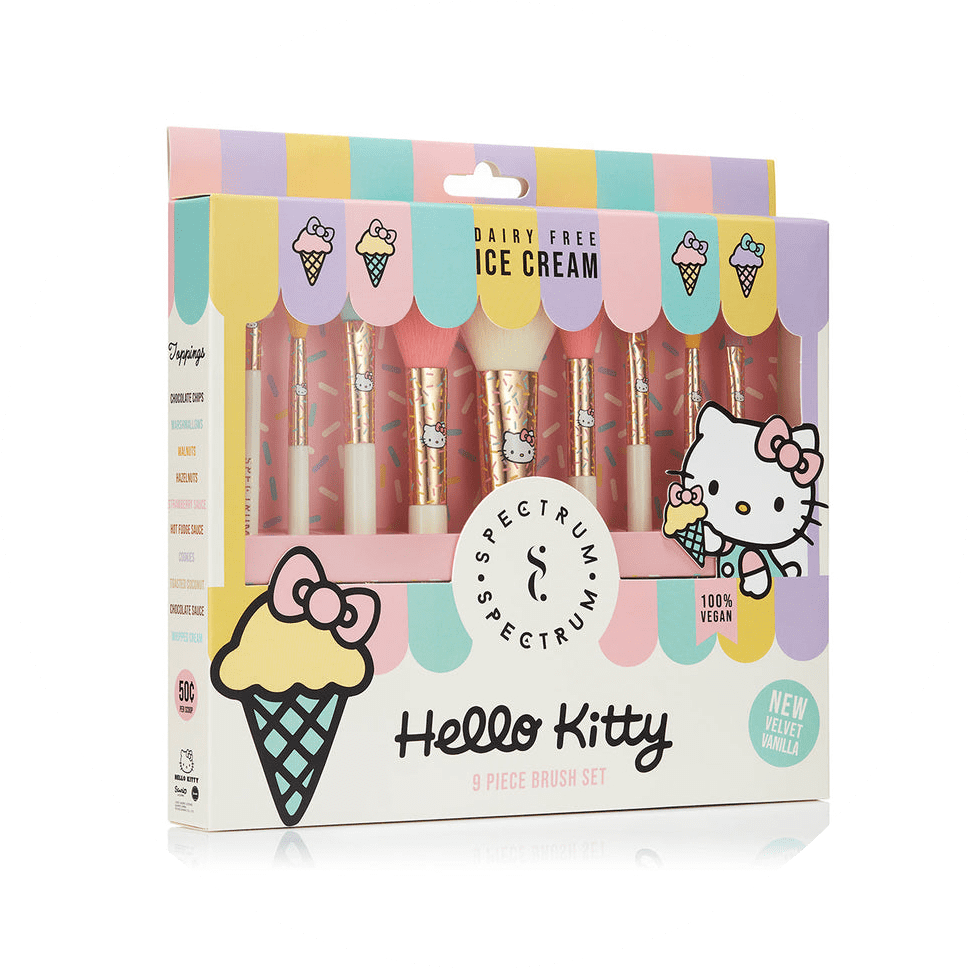 Hello Kitty Ice Cream 9 Piece Brush Set NudeFace Chile
