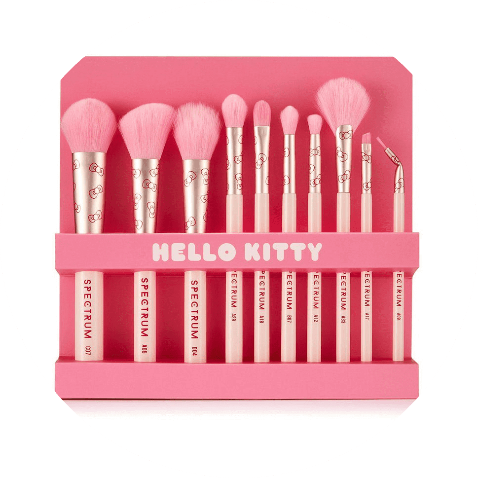 Hello Kitty 10 Piece Fluffy Pancake Brush Set NudeFace Chile