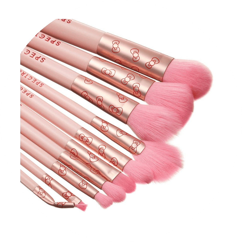 Hello Kitty 10 Piece Fluffy Pancake Brush Set NudeFace Chile