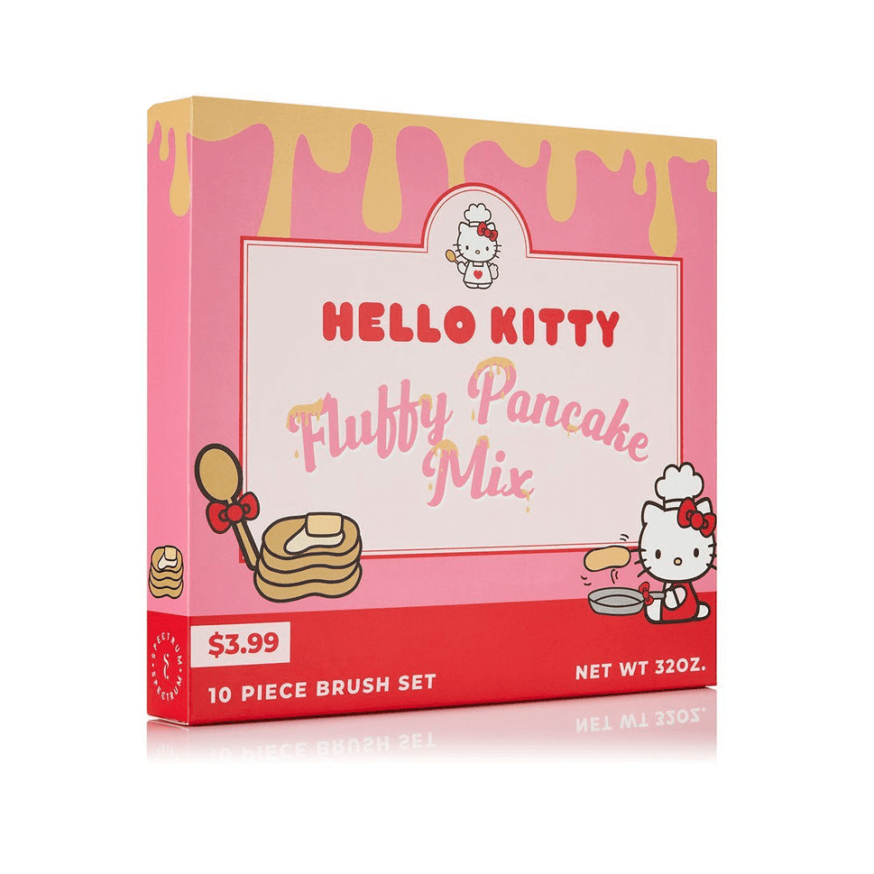 Hello Kitty 10 Piece Fluffy Pancake Brush Set NudeFace Chile