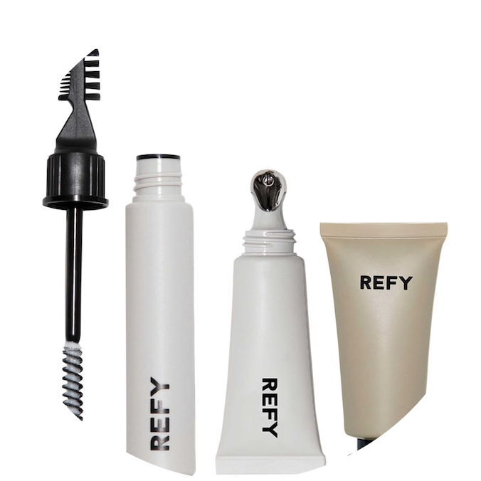 REFY Universal Collection - Brow Sculpt, Lip Gloss, and Gloss Highlighter NudeFace Chile
